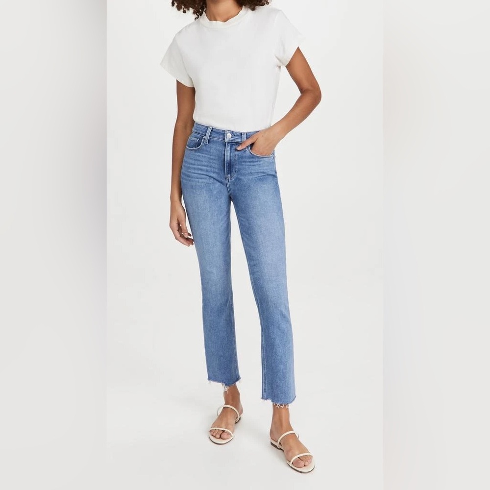 Paige Denim Jeans Cindy Music Distressed ankle fray size 26 - Picture 2 of 12
